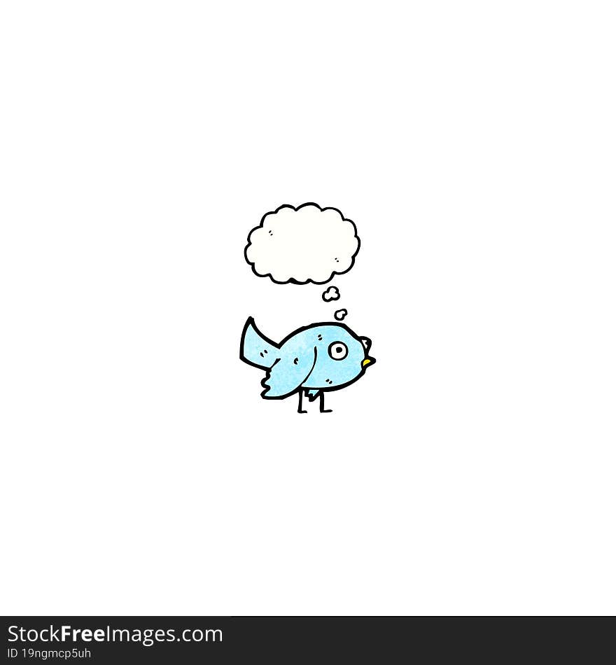 Little Blue Bird Cartoon