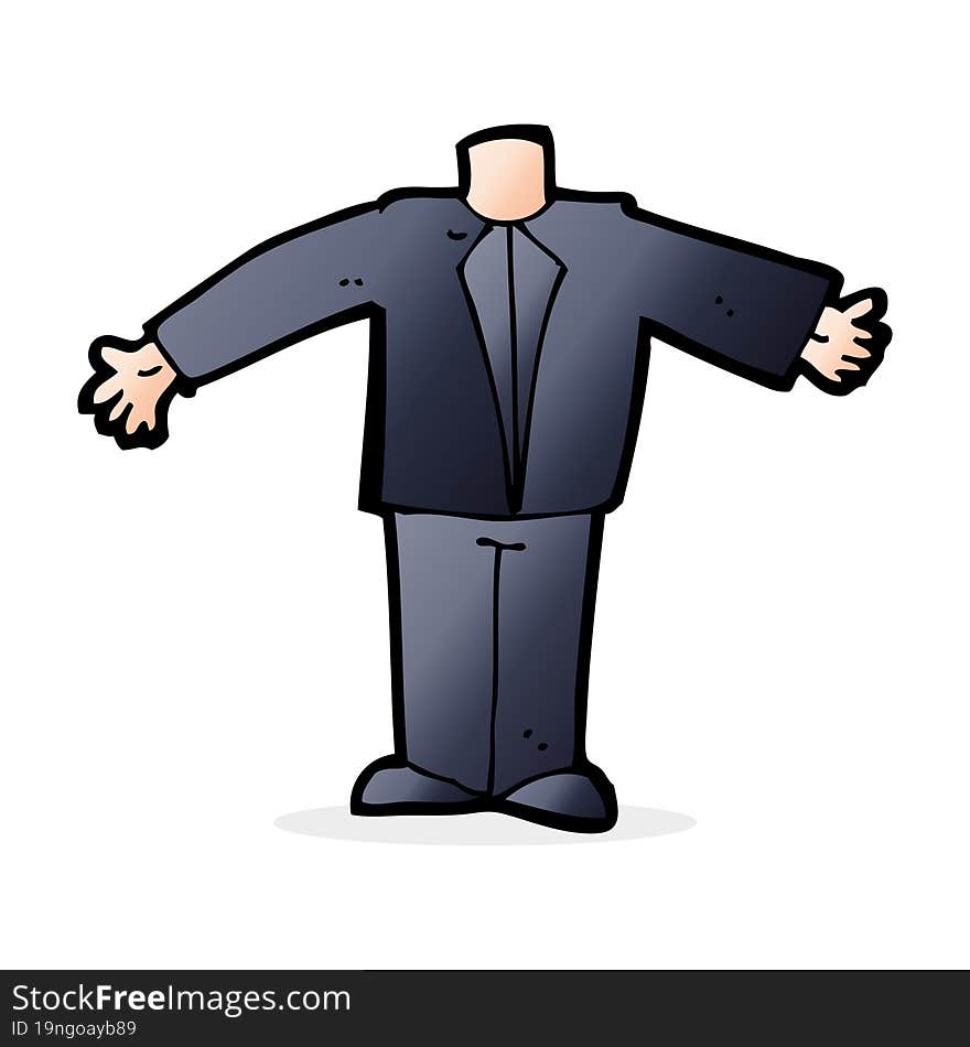 Cartoon Body In Suit (mix And Match Cartoons Or Add Own Photos