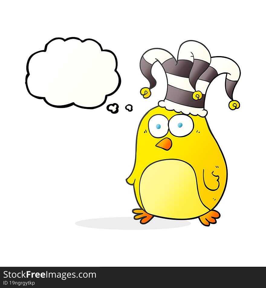 thought bubble cartoon funny bird