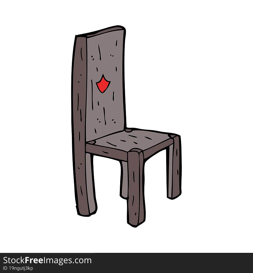 cartoon old chair