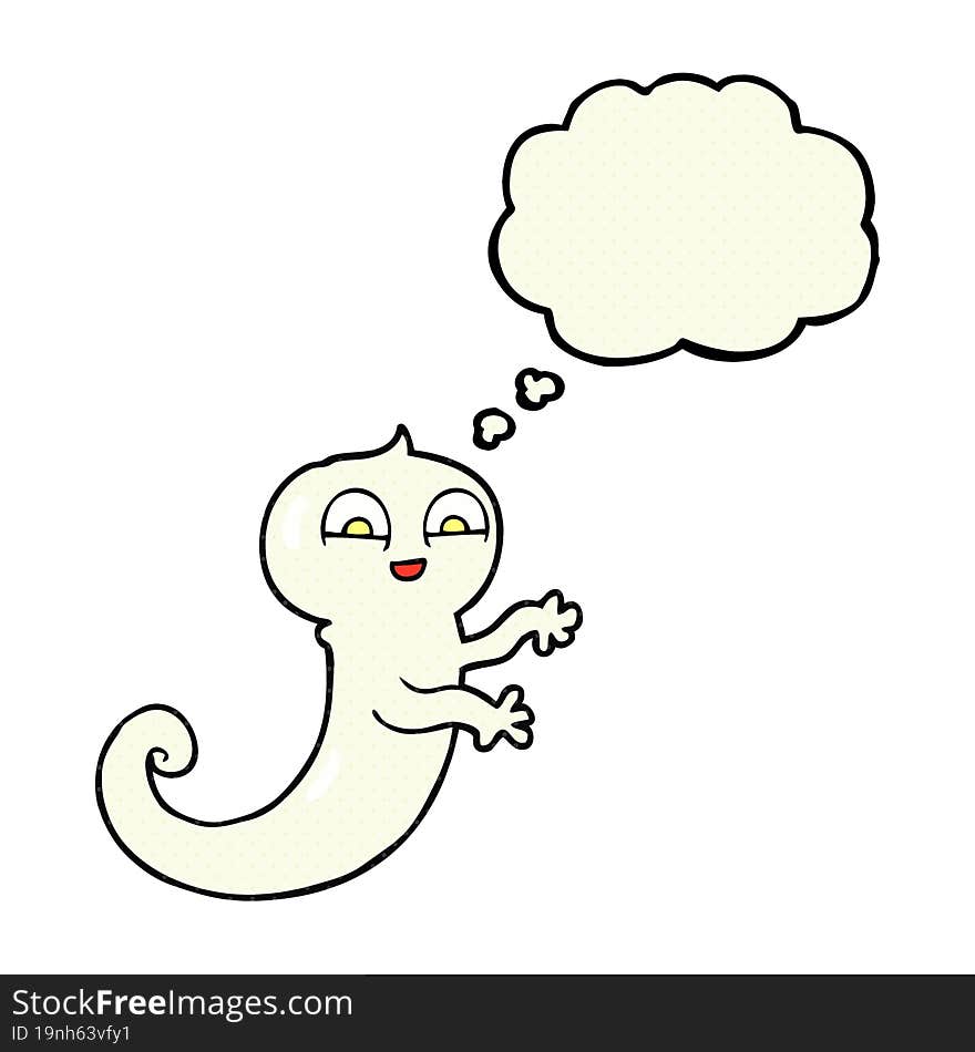 thought bubble cartoon ghost