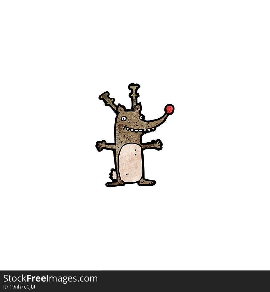 cartoon reindeer