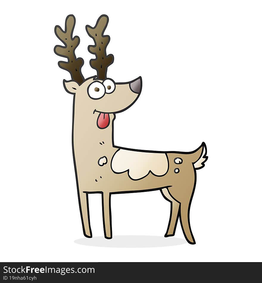 cartoon reindeer