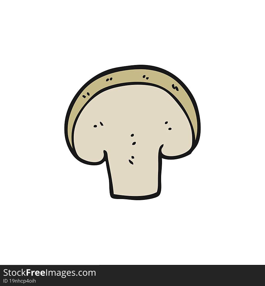 Cartoon Mushroom Slice