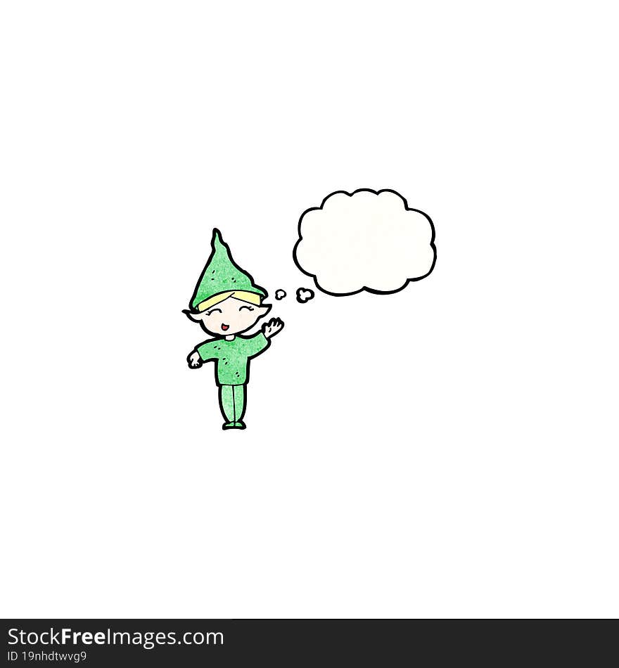 cartoon christmas elf