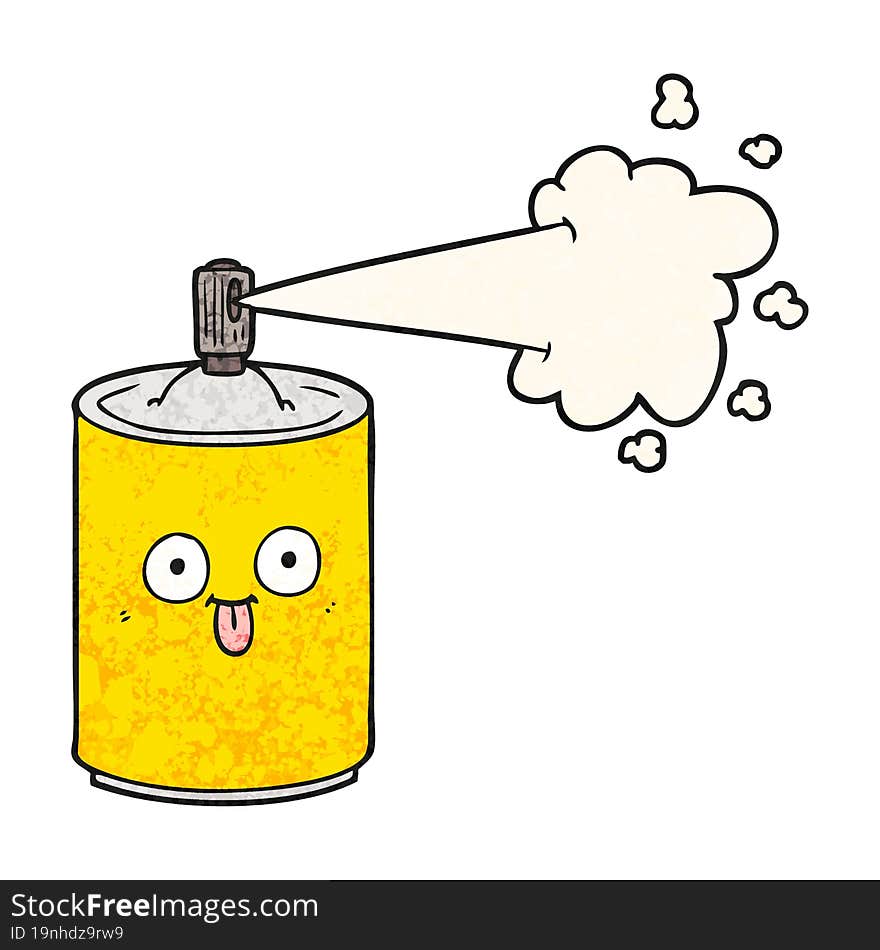 cartoon aerosol spray can. cartoon aerosol spray can