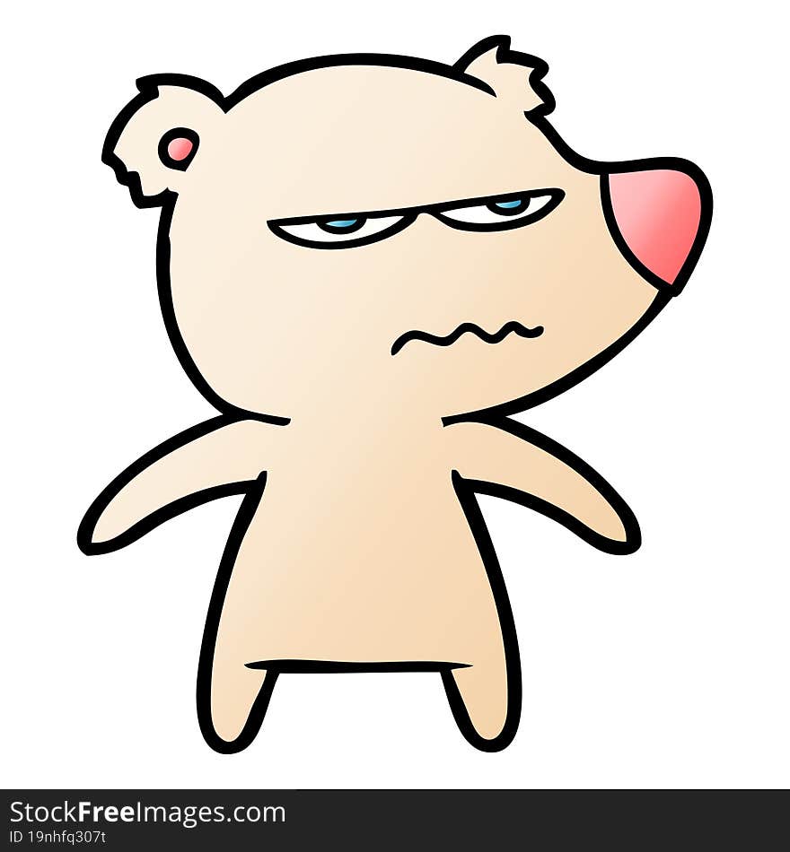 angry bear cartoon. angry bear cartoon