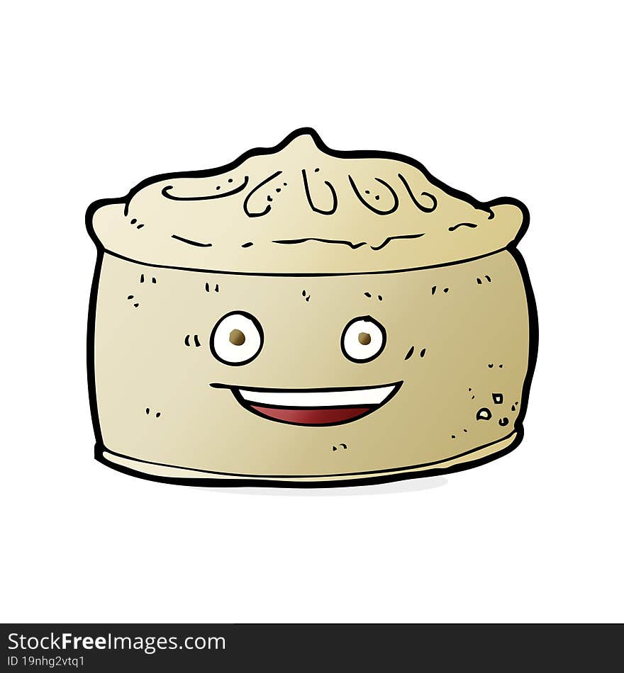 Cartoon Pie With Face