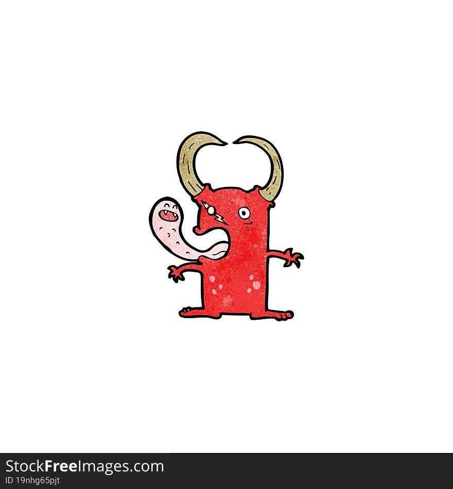 cartoon gross little devil