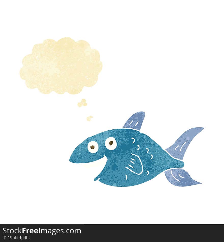 Cartoon Fish With Thought Bubble