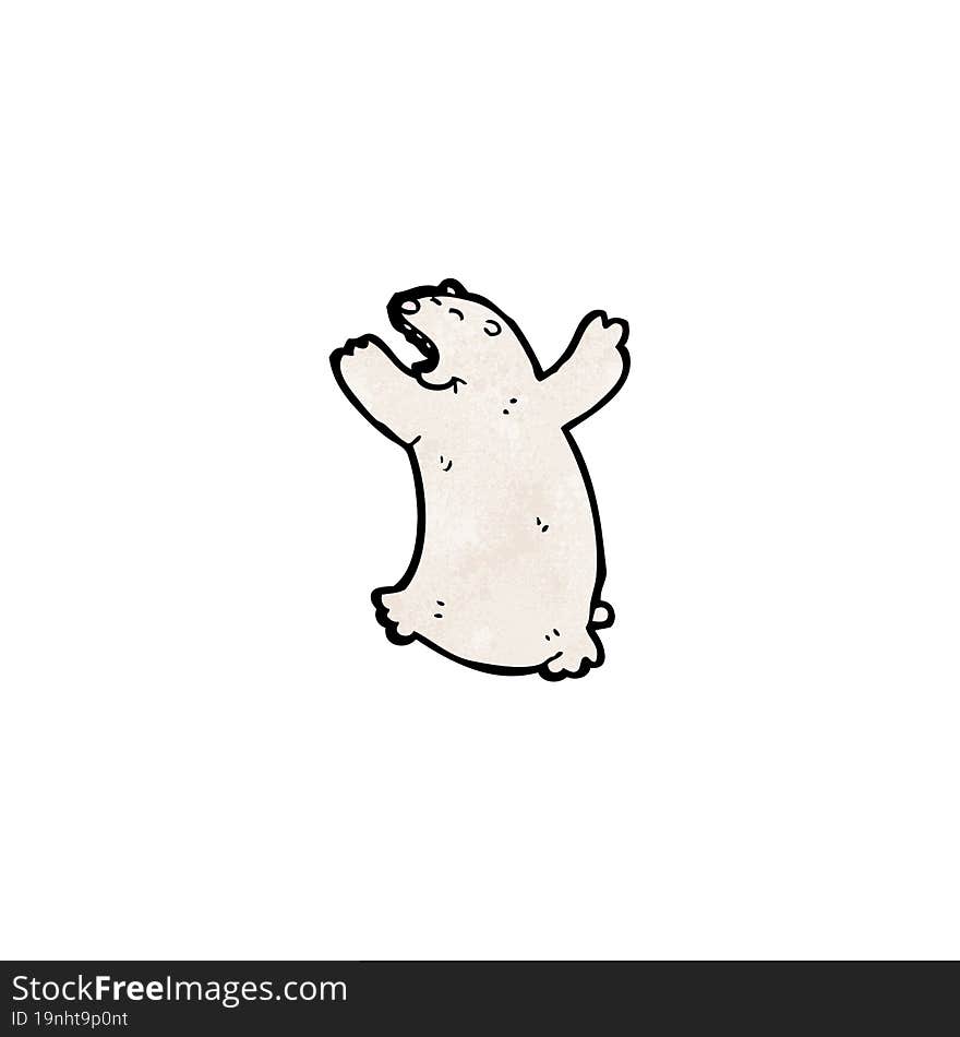 cartoon polar bear