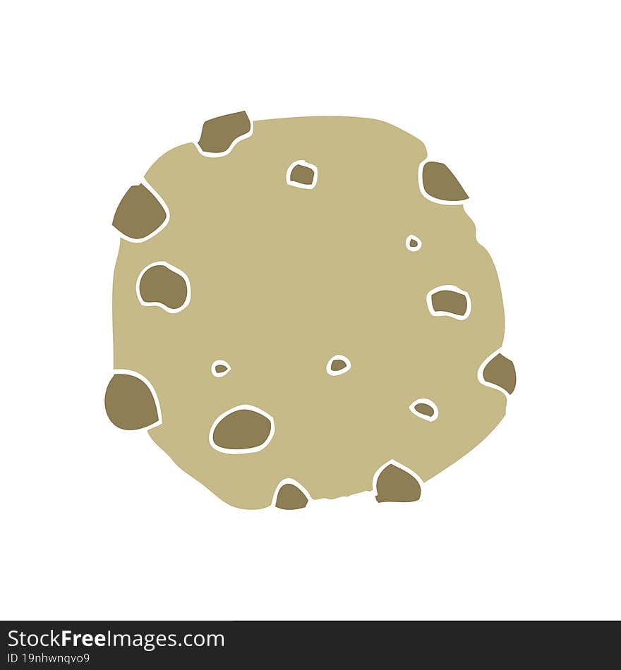 flat color style cartoon cookie