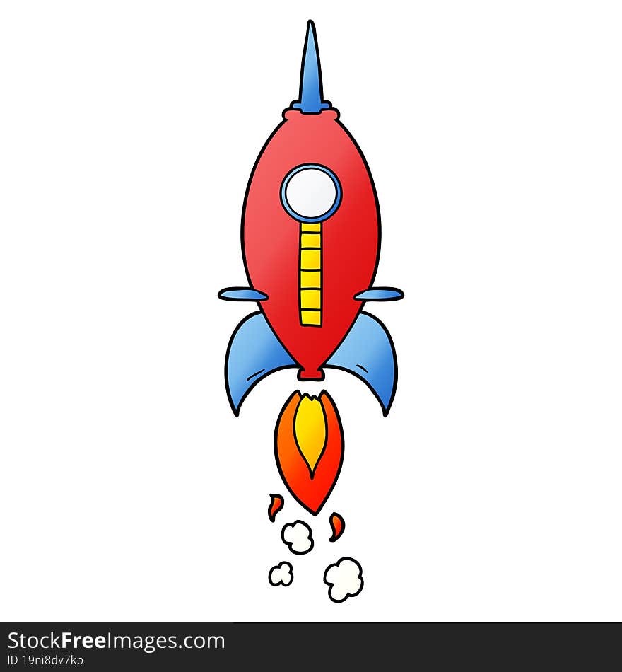 cartoon space rocket. cartoon space rocket