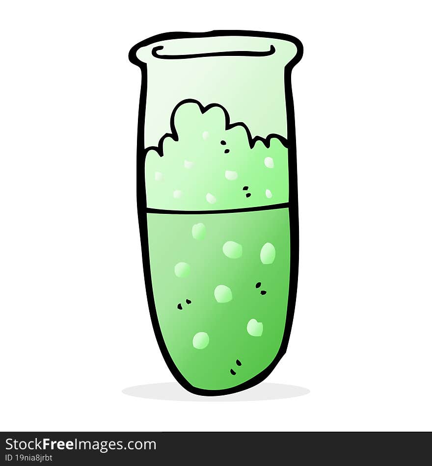 Cartoon Test Tube