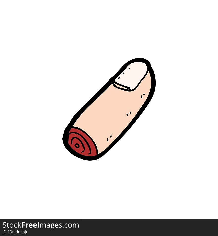 cartoon severed finger