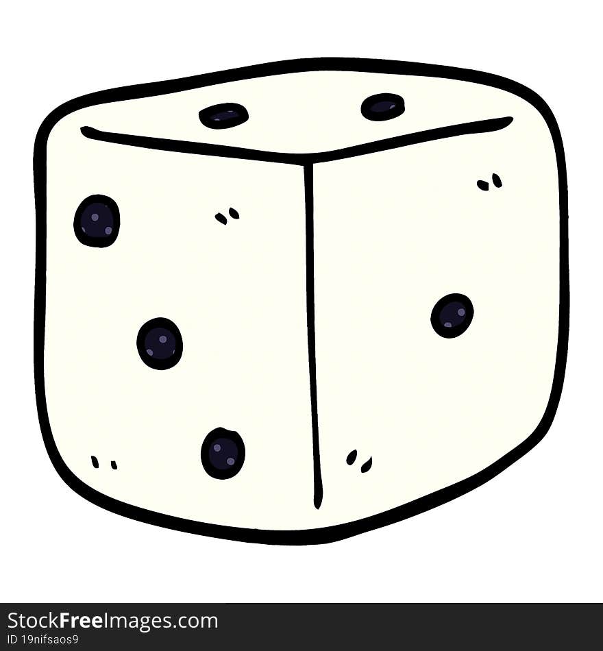 Cartoon Doodle Classic Dice