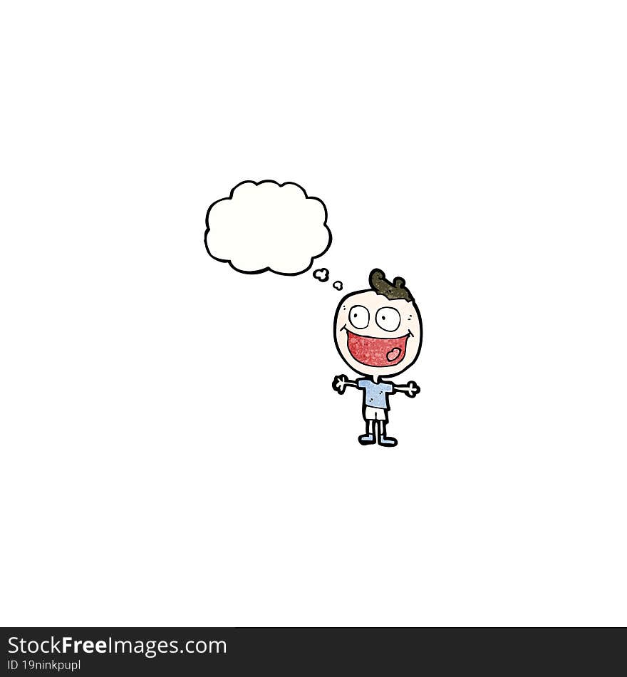 grinning boy cartoon