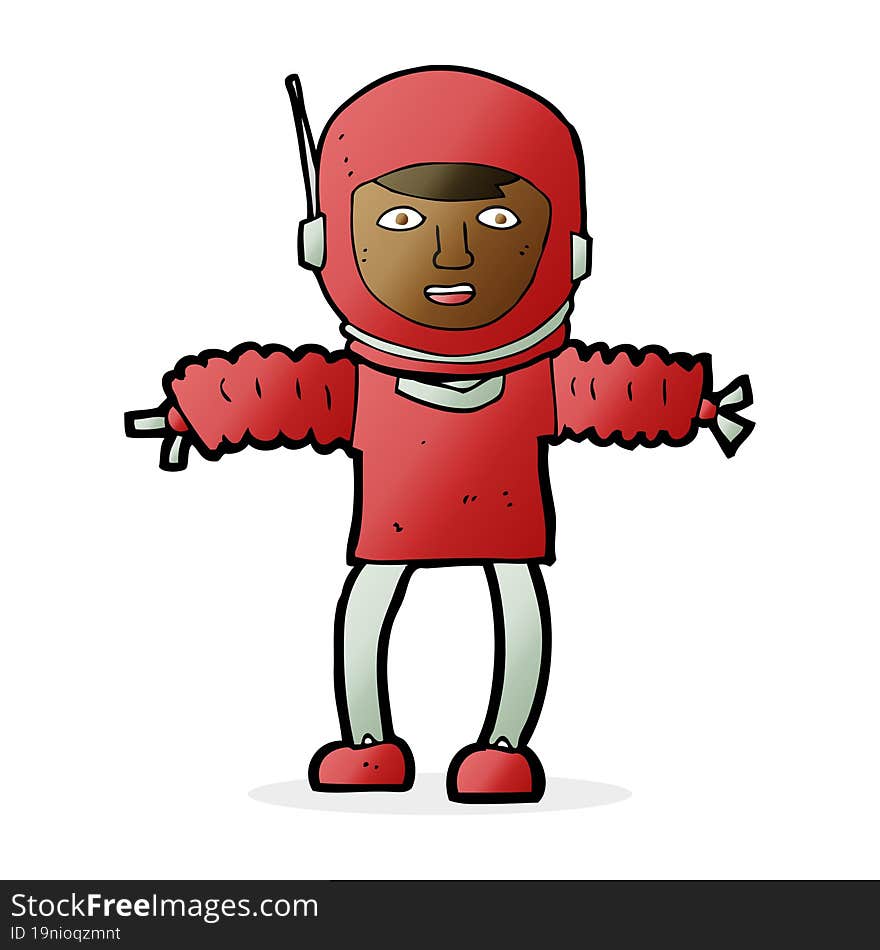 cartoon astronaught