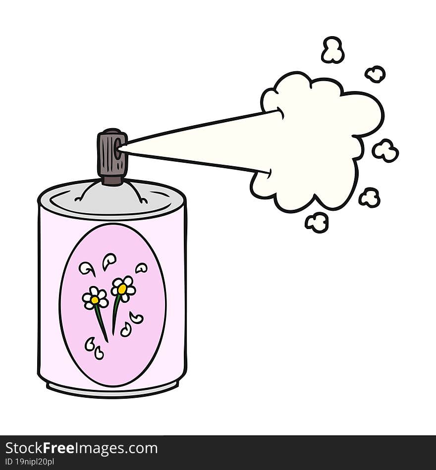 cartoon aerosol freshener spray can. cartoon aerosol freshener spray can