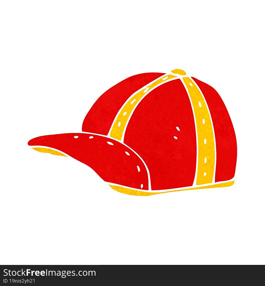 cartoon old school cap