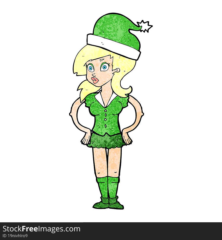 Cartoon Santa S Helper