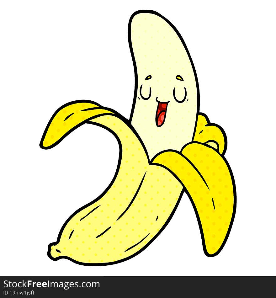 cartoon banana. cartoon banana