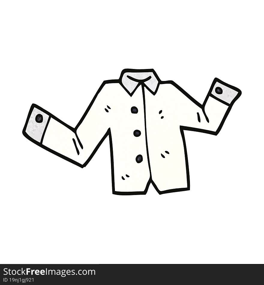 cartoon doodle business shirt