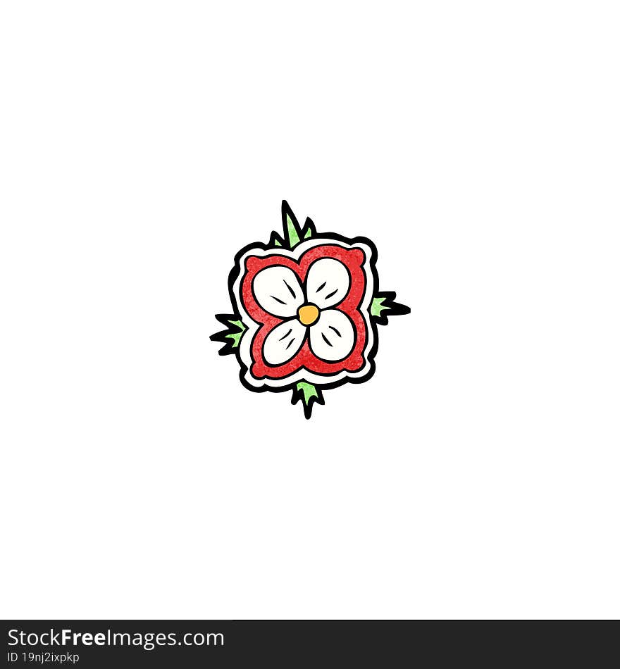 cartoon flower symbol