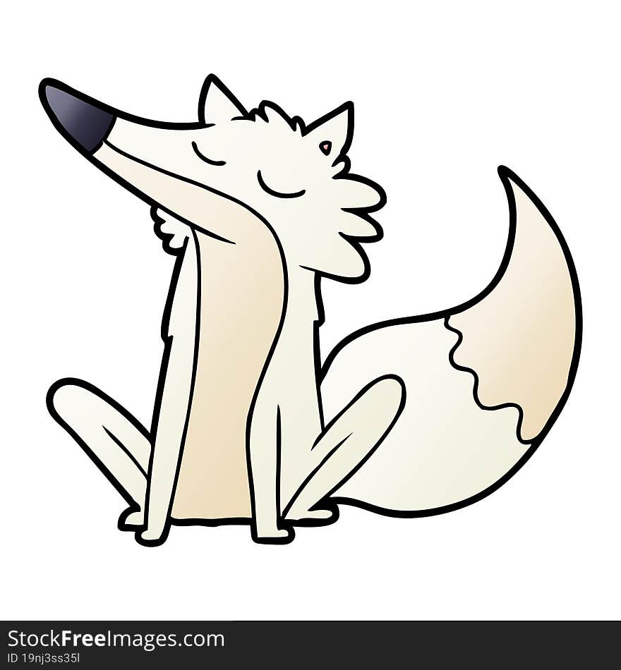 cartoon wolf. cartoon wolf