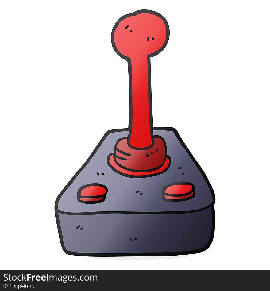 freehand drawn cartoon joystick