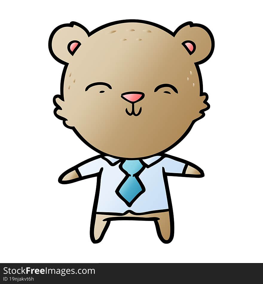 bear business cartoon chraracter. bear business cartoon chraracter