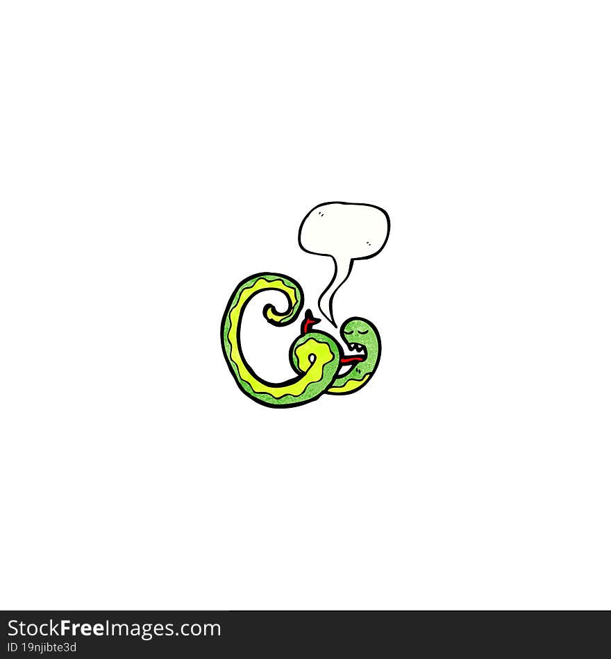 hissing snake cartoon