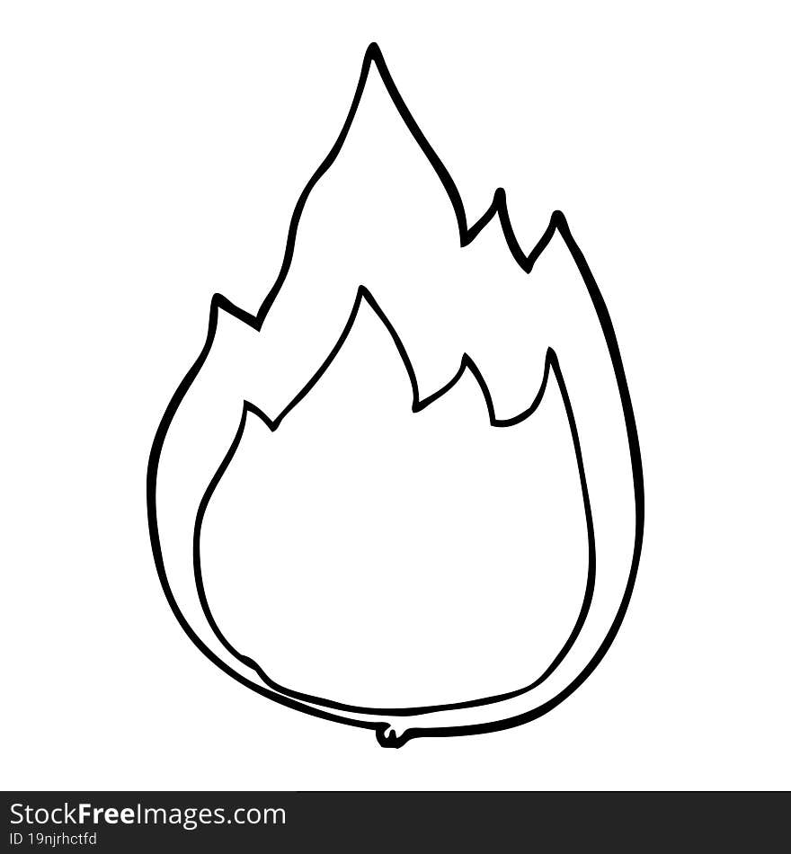 cartoon fire