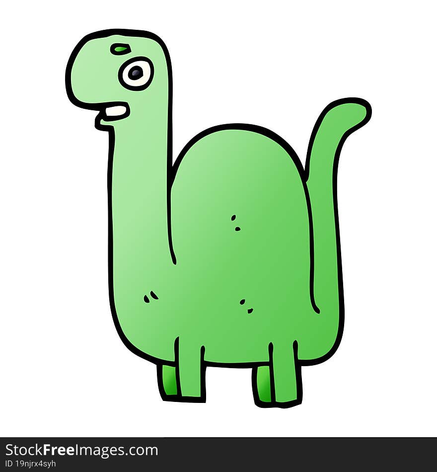 Cartoon Doodle Prehistoric Dinosaur