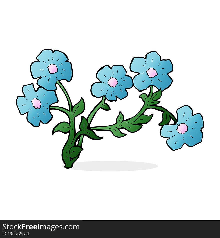 cartoon flowers