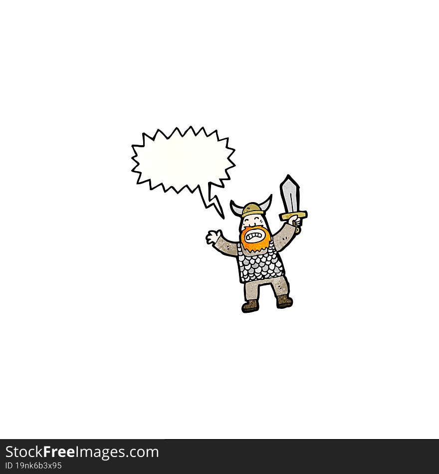 shouting viking cartoon