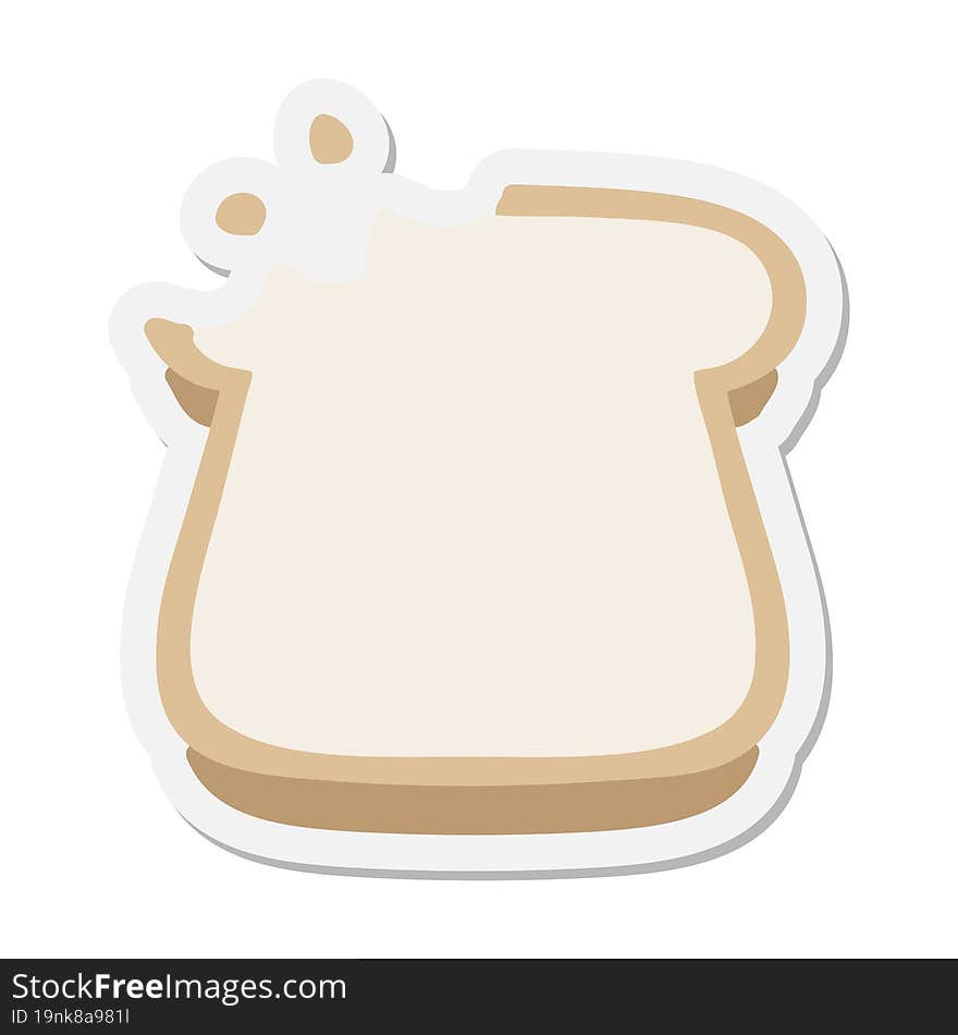 slice of bread sticker