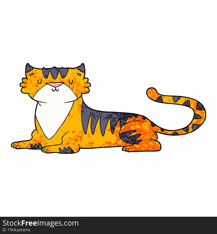 cartoon tiger. cartoon tiger