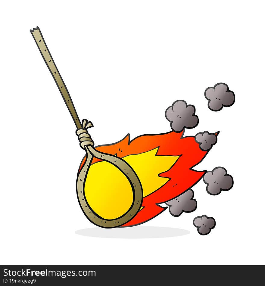 Cartoon Flaming Noose