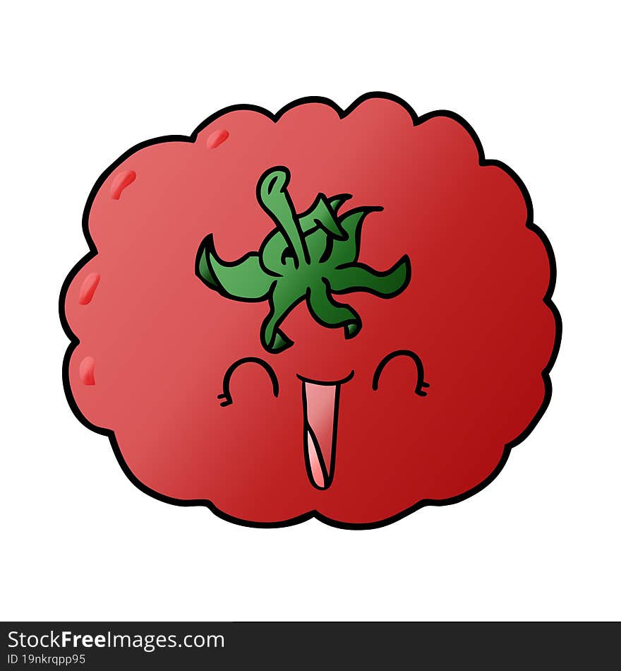 cartoon happy tomato. cartoon happy tomato