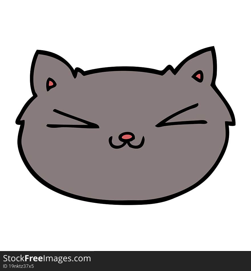 Happy Cartoon Cat