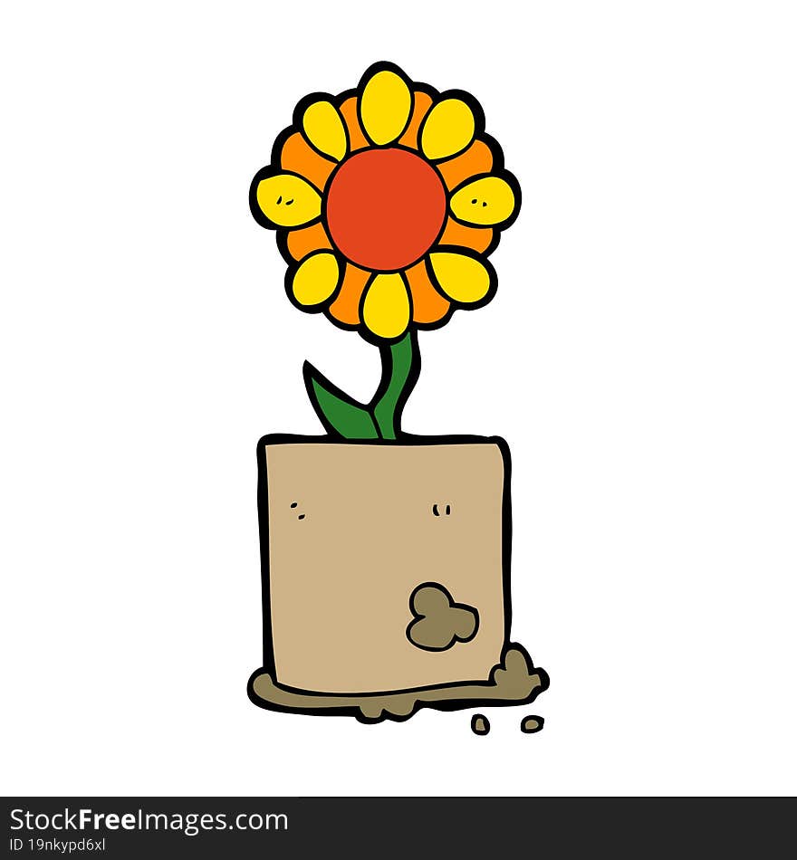 cartoon flower