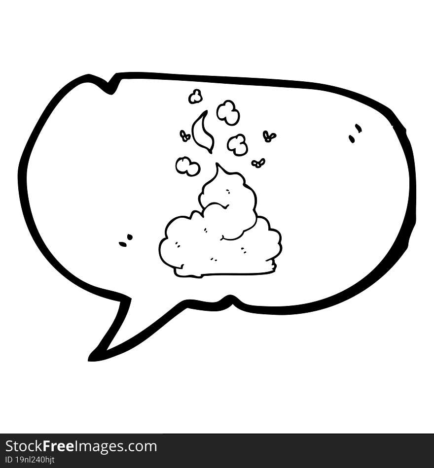 speech bubble cartoon gross poop