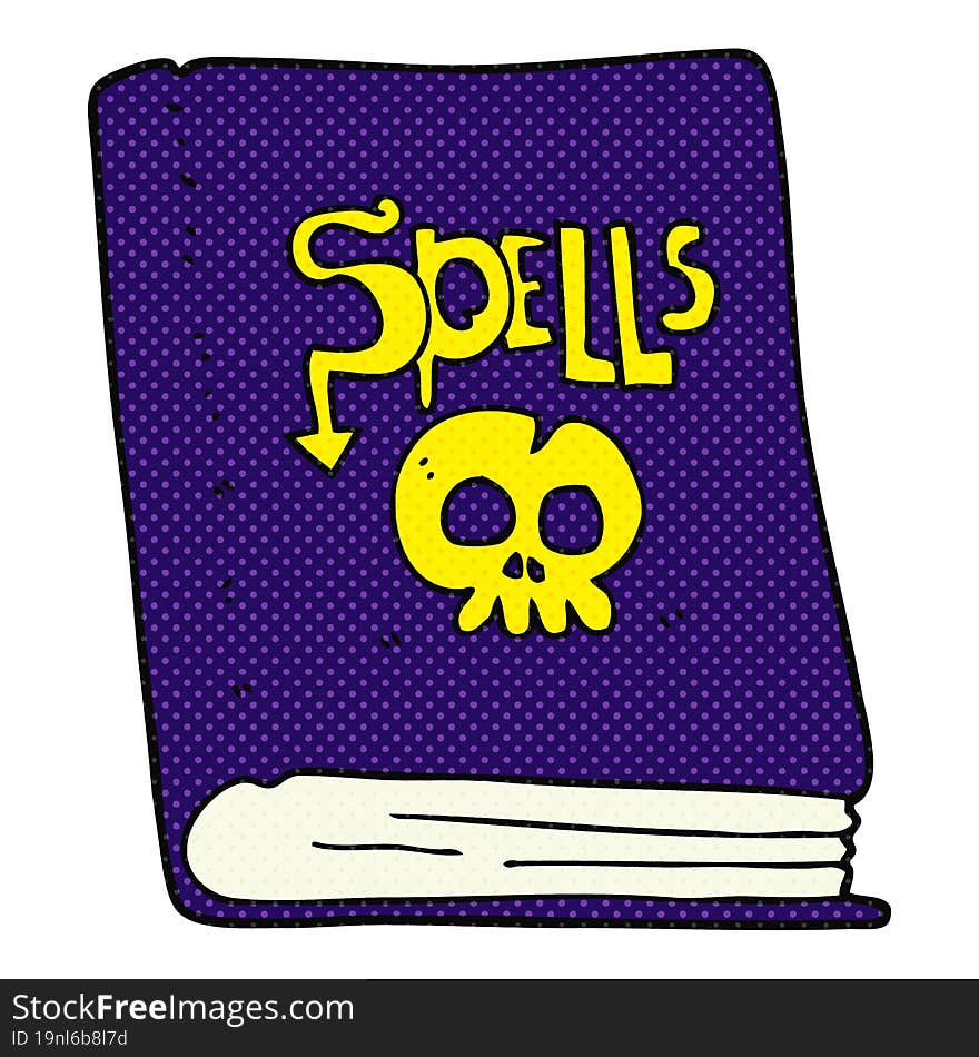 cartoon spell book