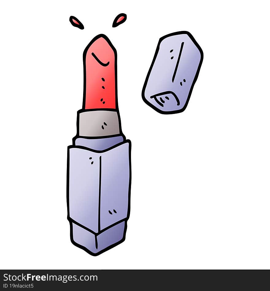 vector gradient illustration cartoon lipstick