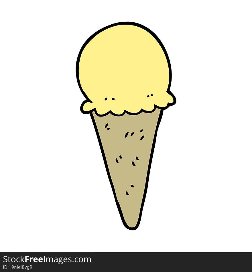 cartoon ice cream