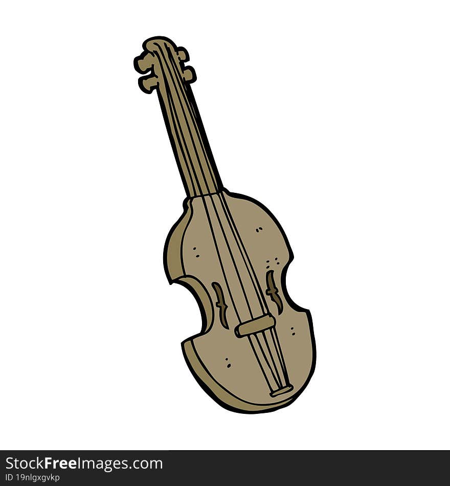 cartoon violin