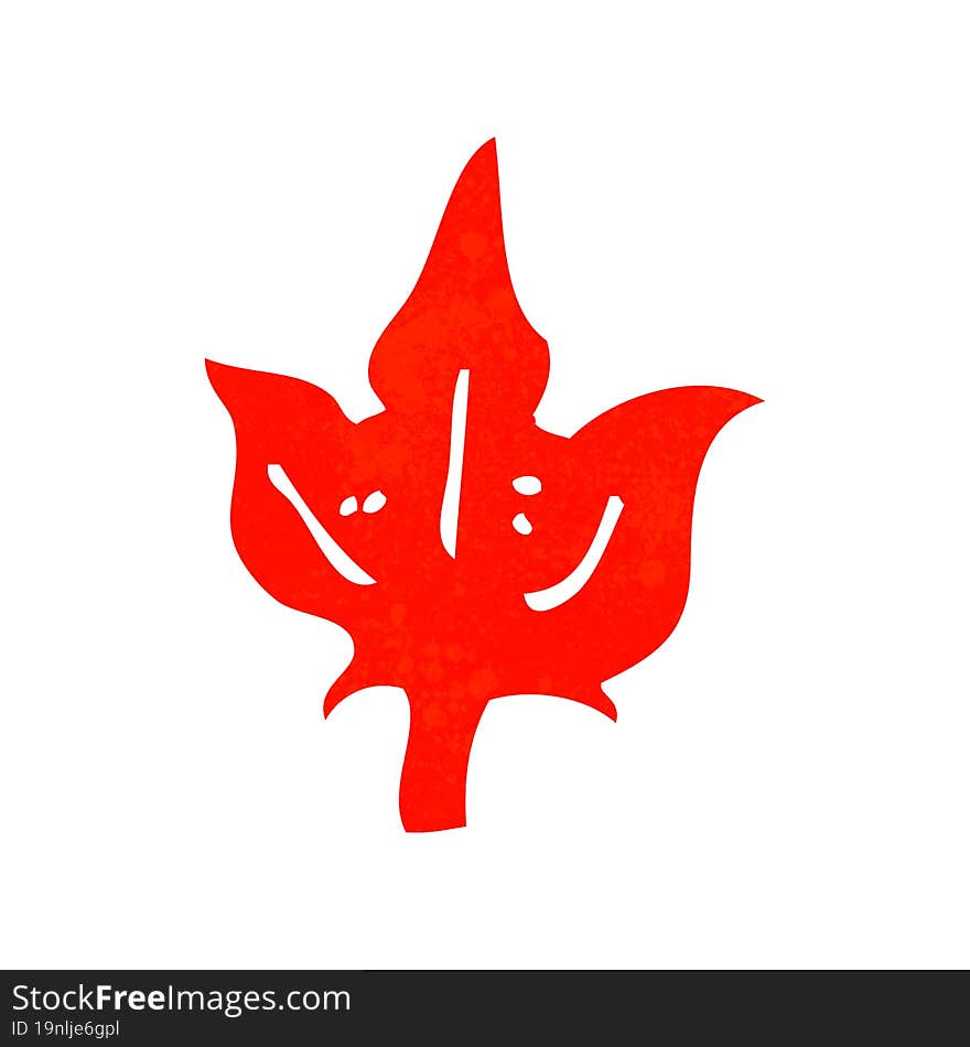 Cartoon Leaf Symbol