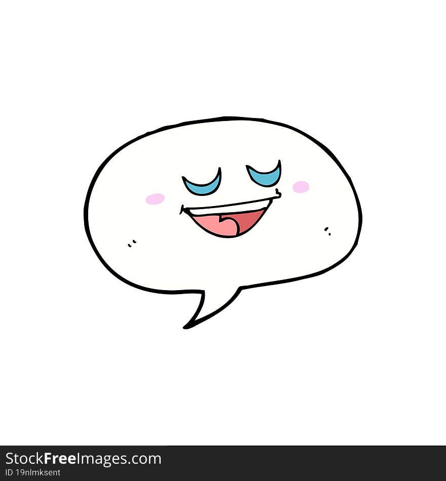 Cute Cartoon Speech Bubble