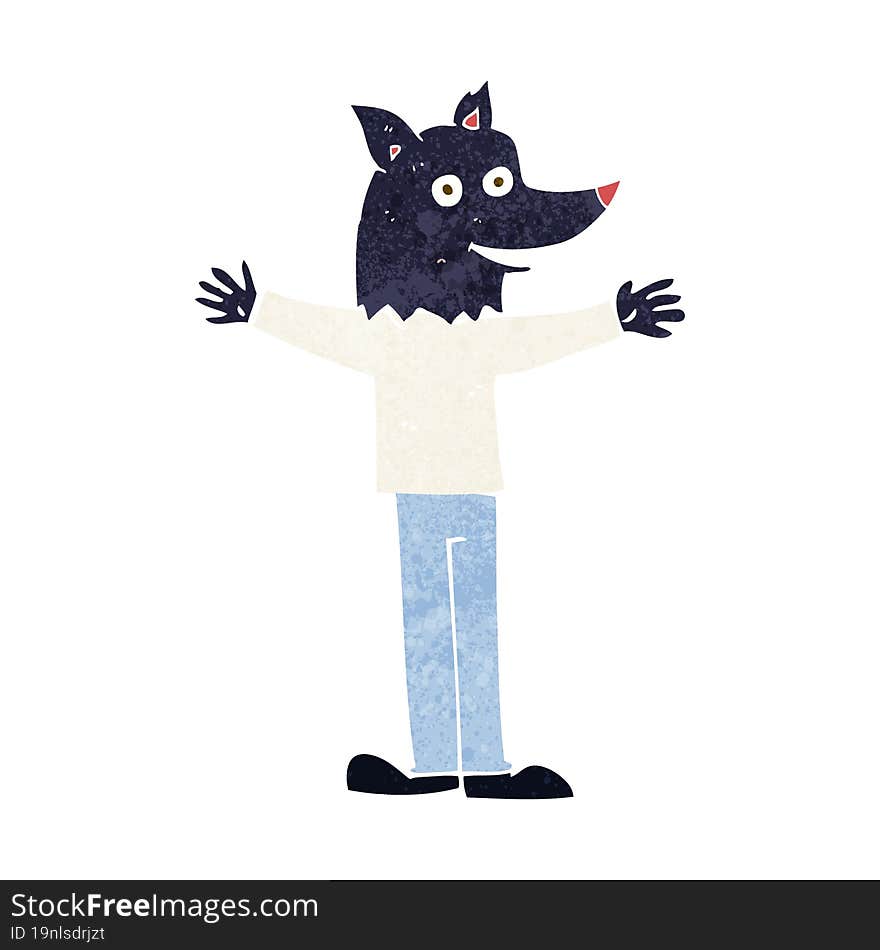 cartoon werewolf